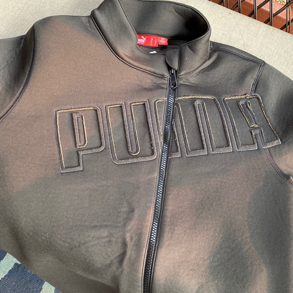 Puma large black zip up